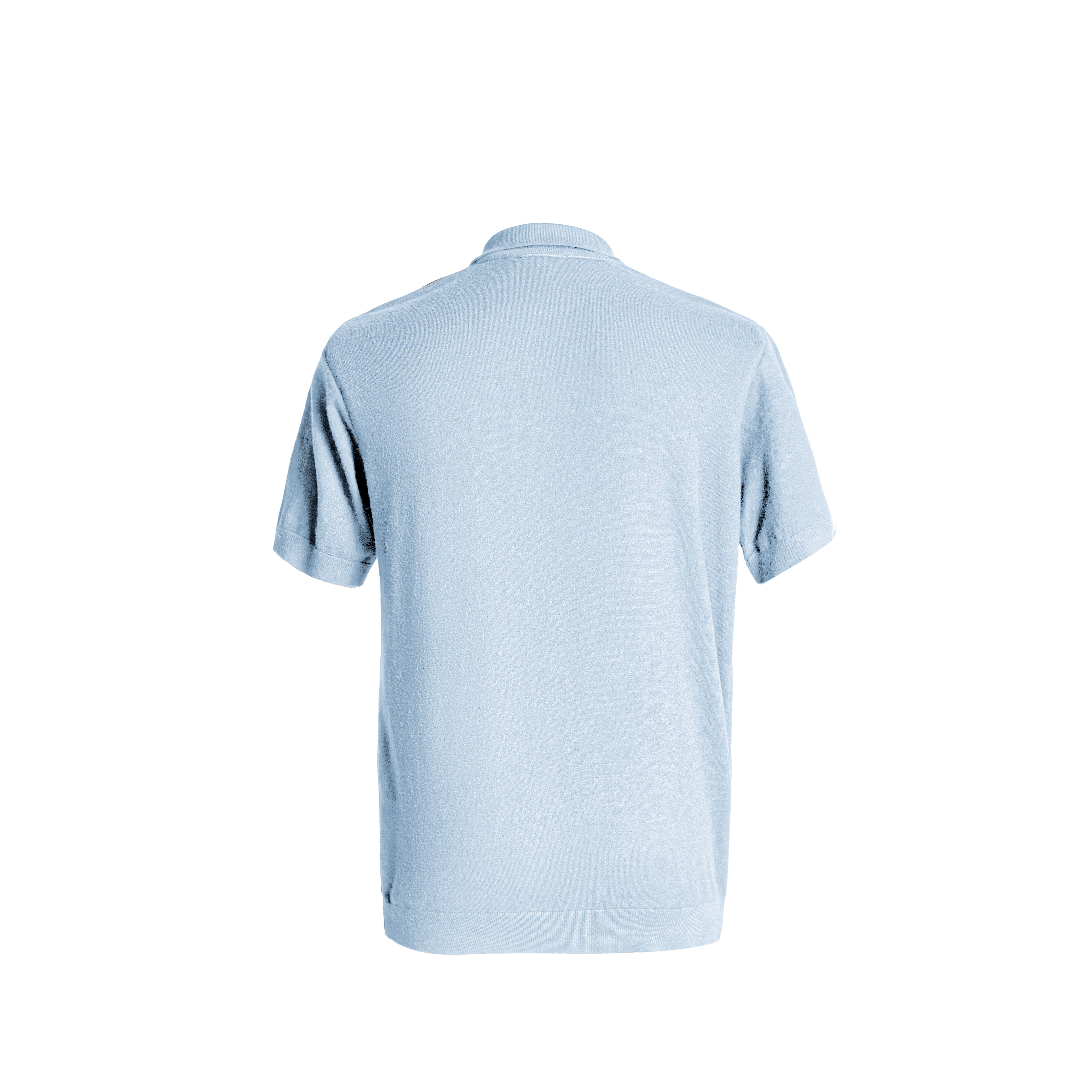 Baby Blue Knitted Polo — 2