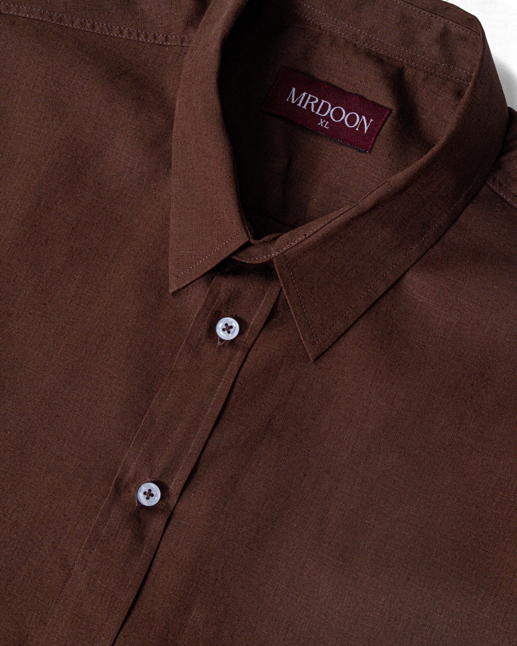 Brown Linen Shirt — 2