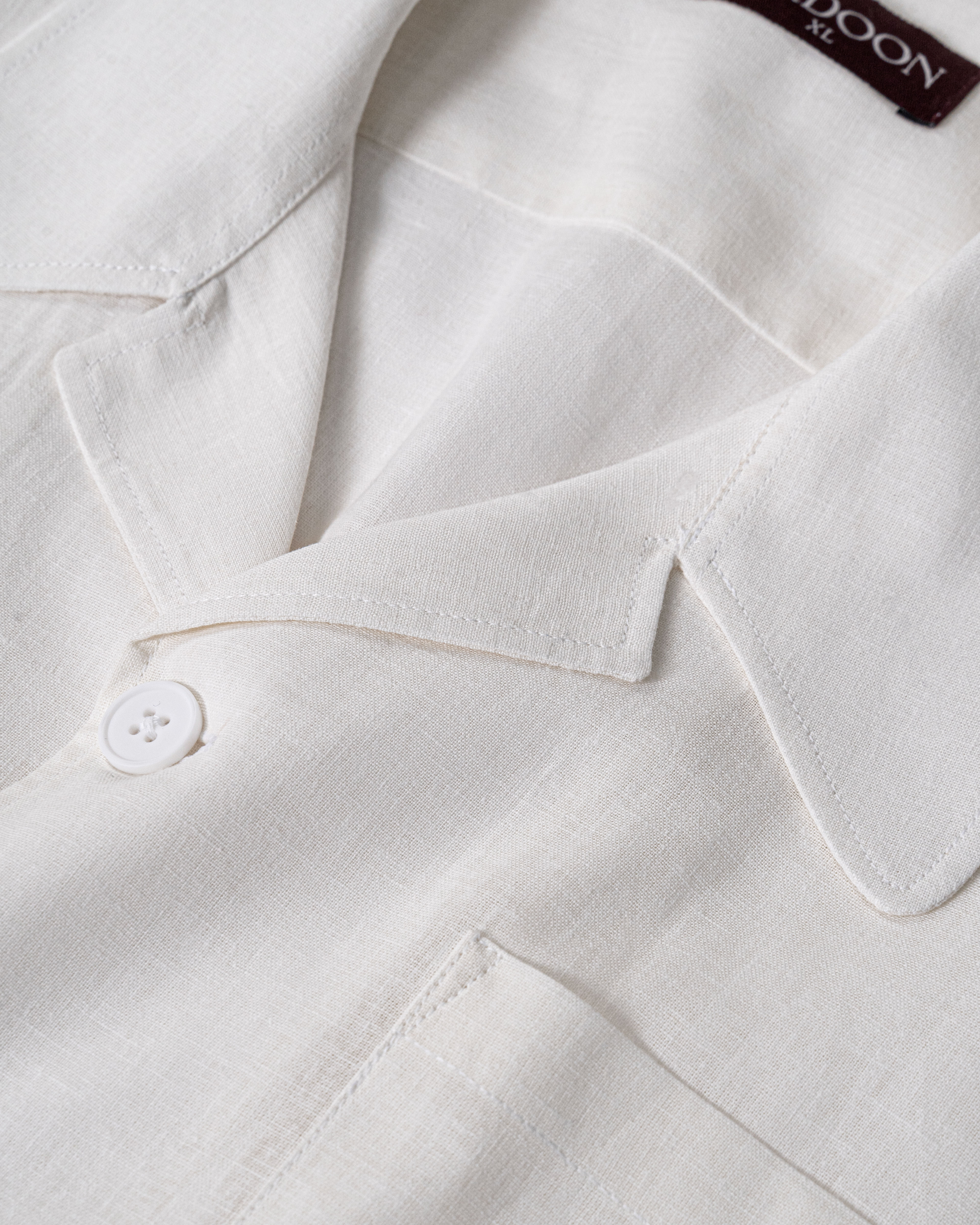 White Linen Overtshirt — 3
