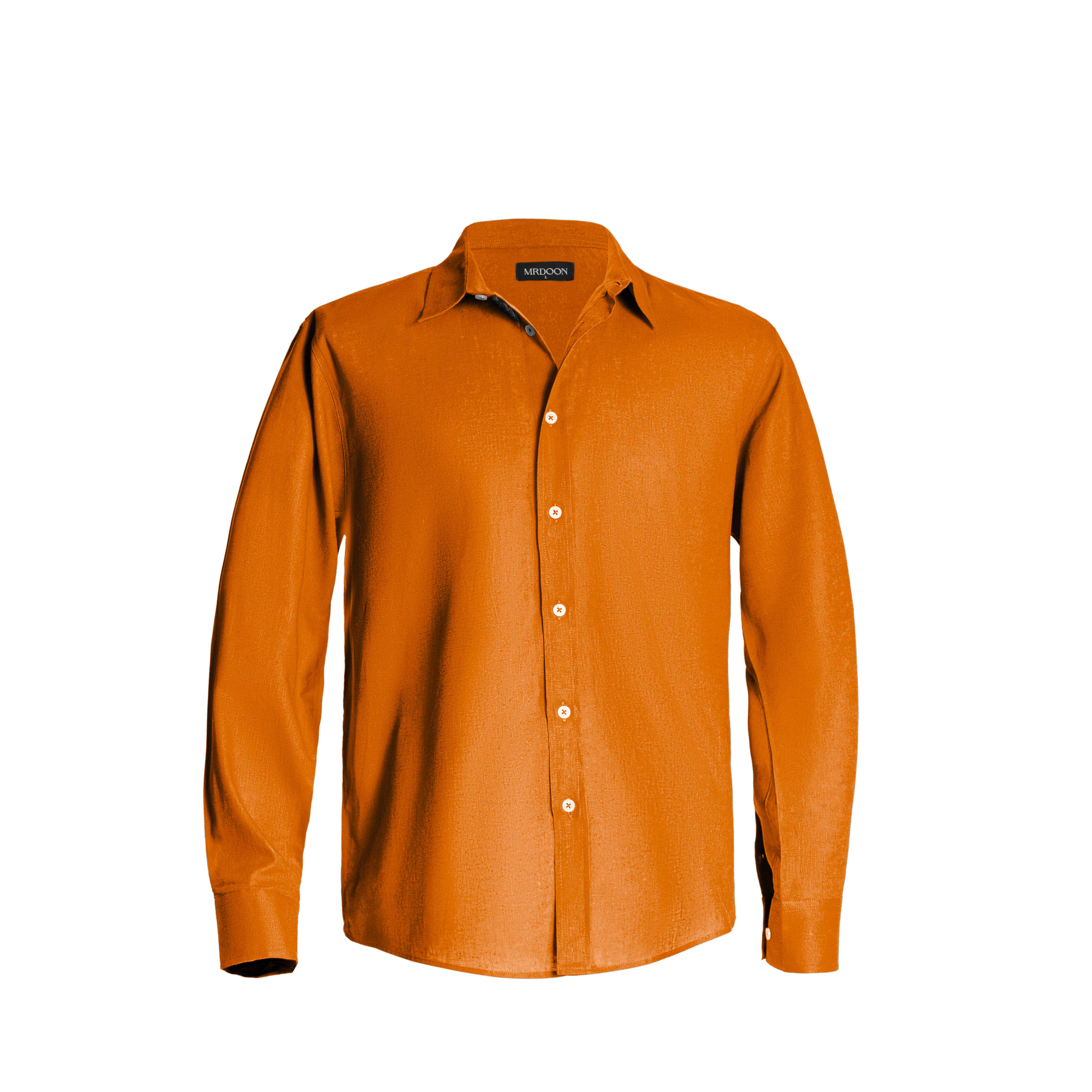 Orange Linen Shirt — 1