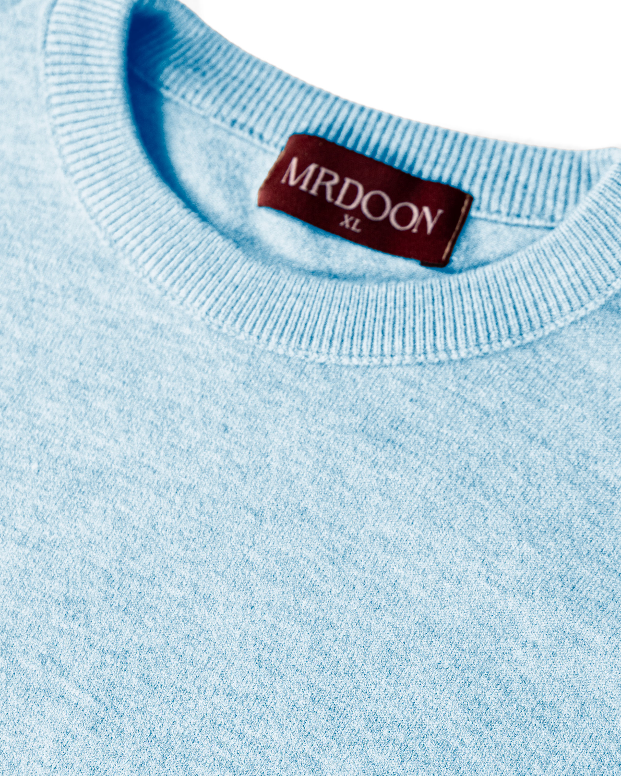 Baby Blue Knitted Round-Neck — 3
