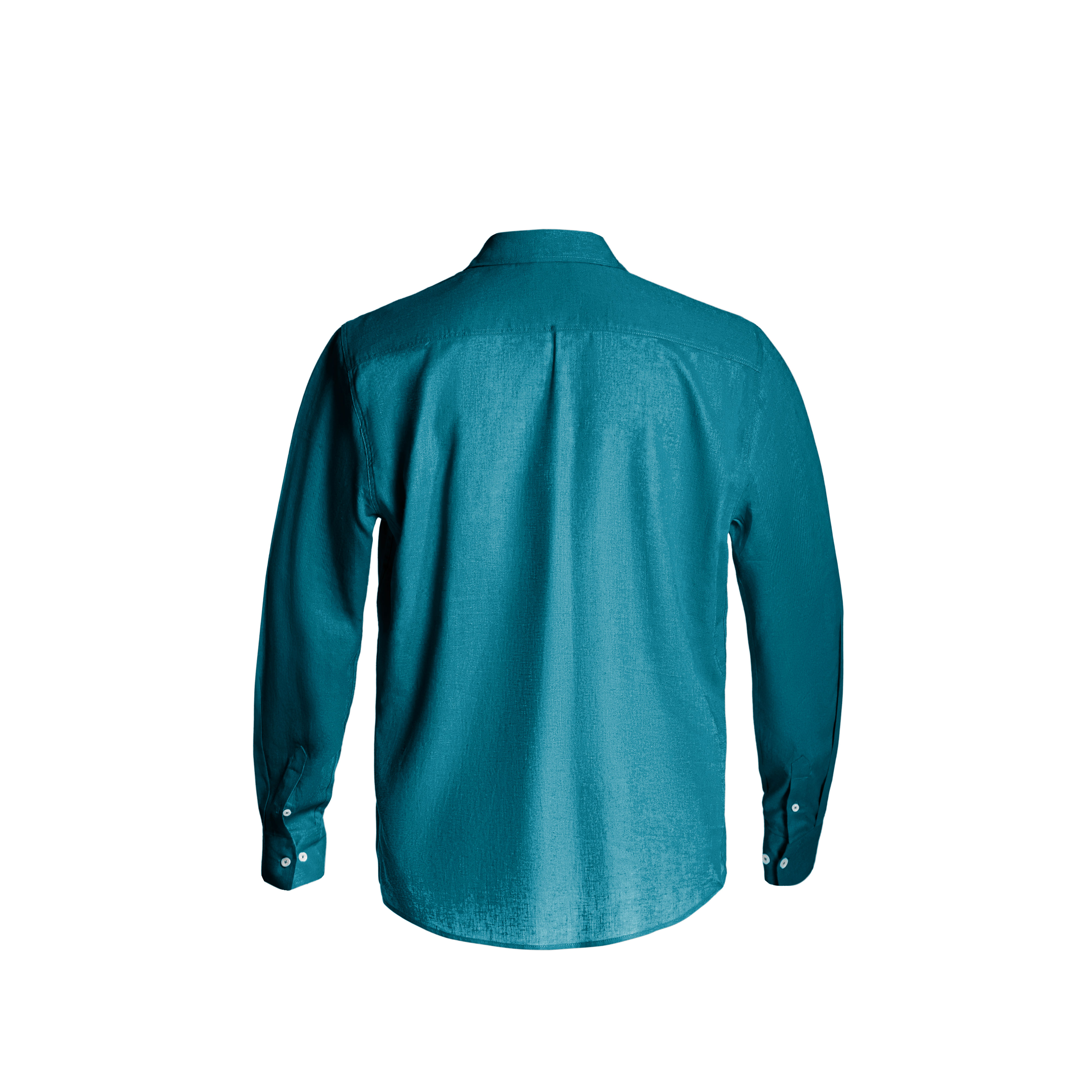 Teal Linen Shirt — 2