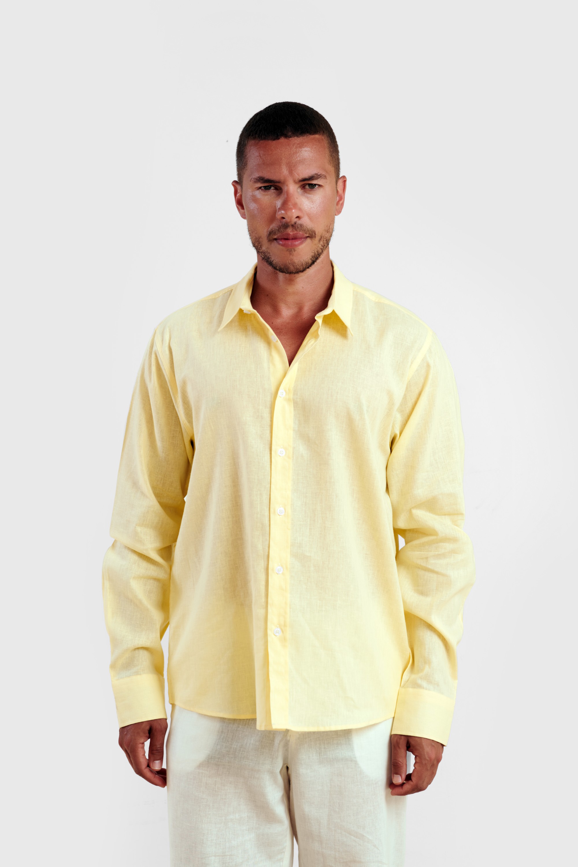 Yellow Linen Shirt — 6