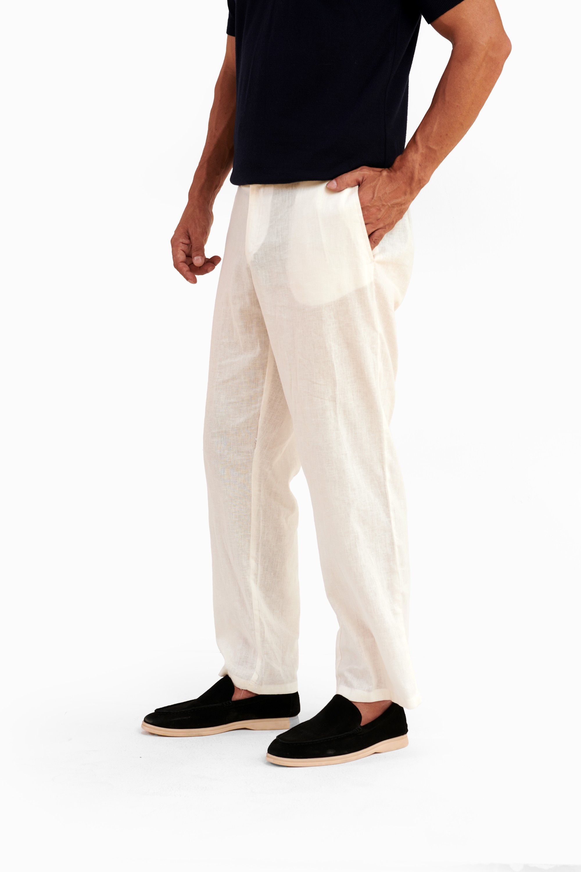 White Linen Pants — 4