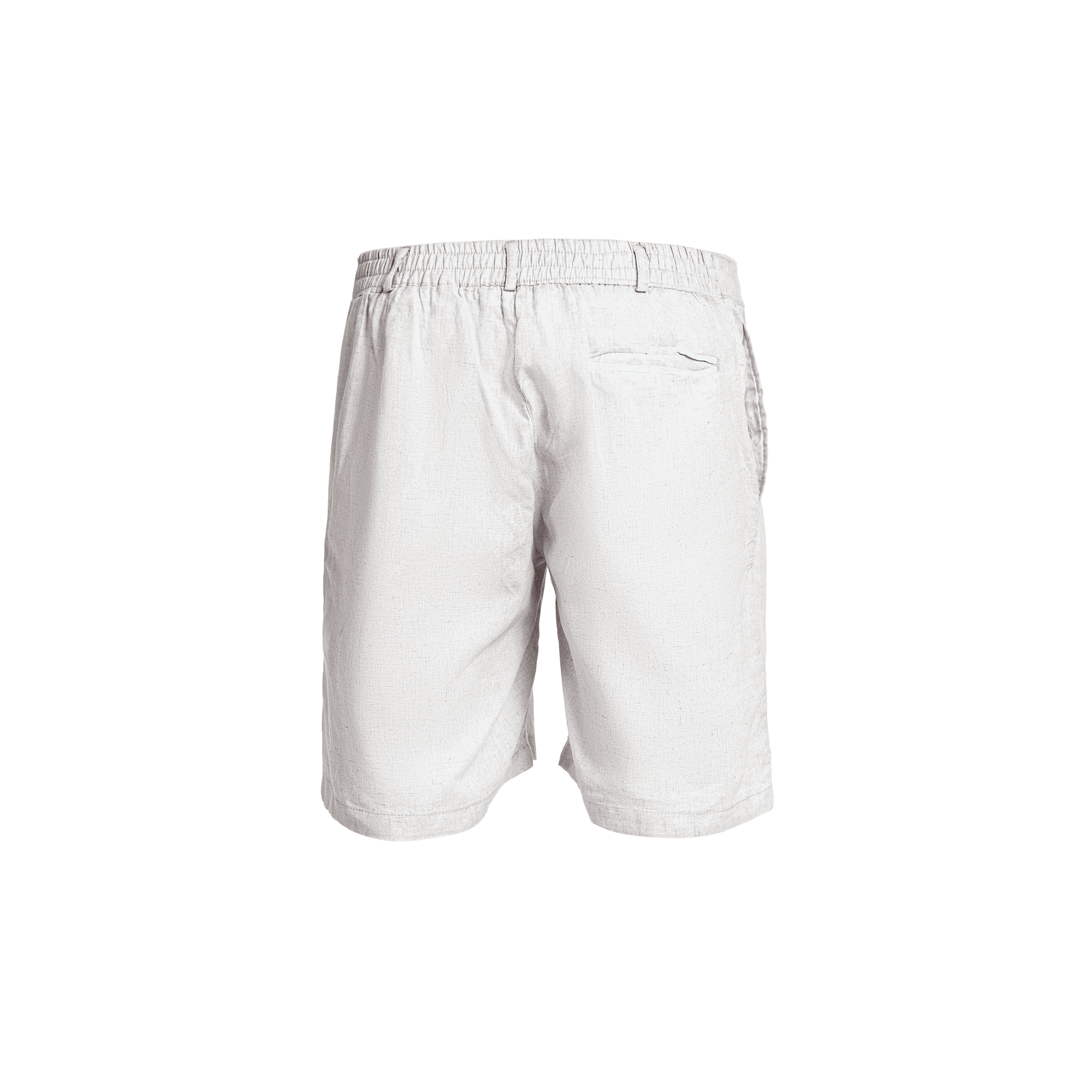 White Linen Shorts — 2