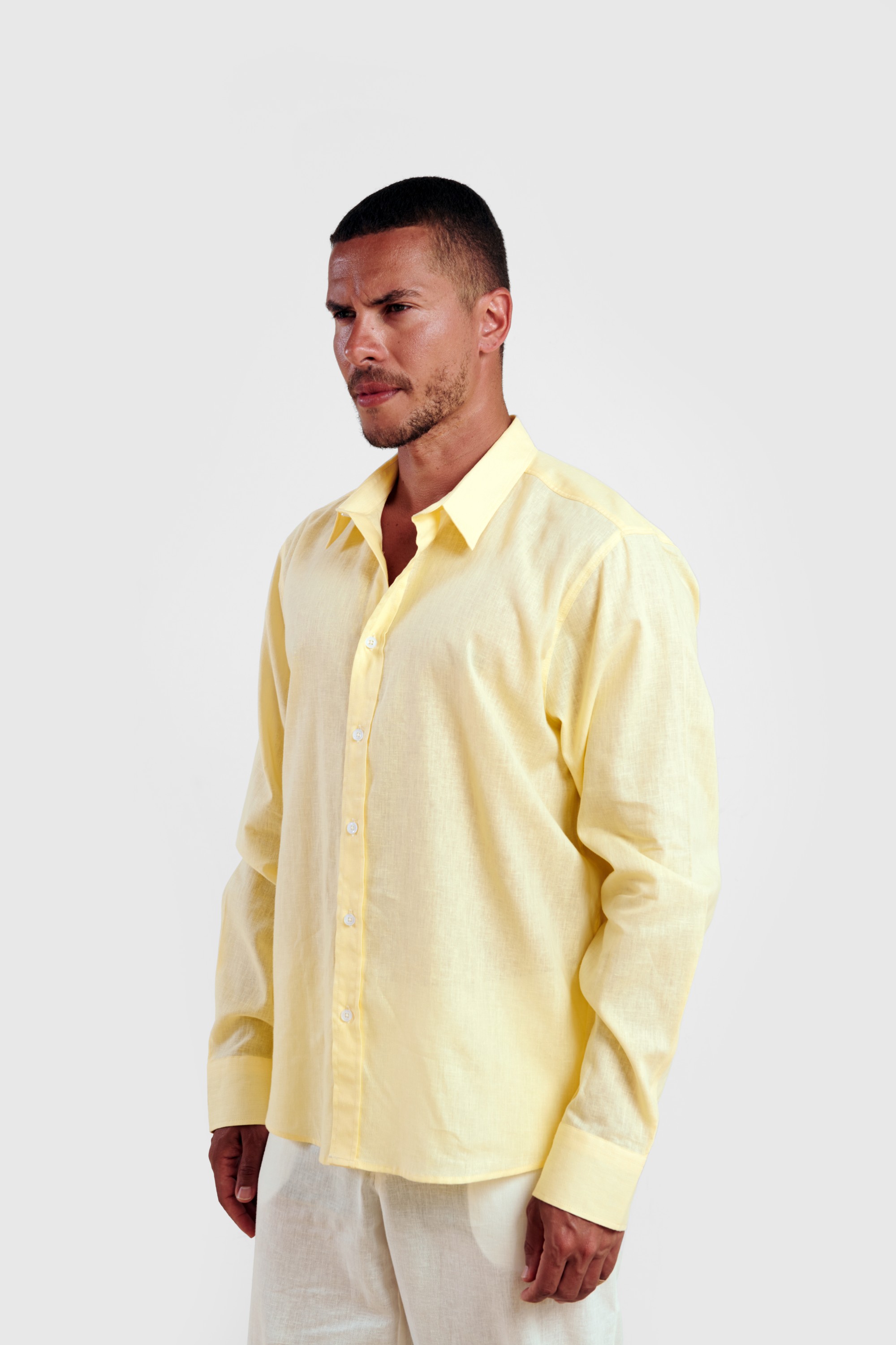 Yellow Linen Shirt — 4