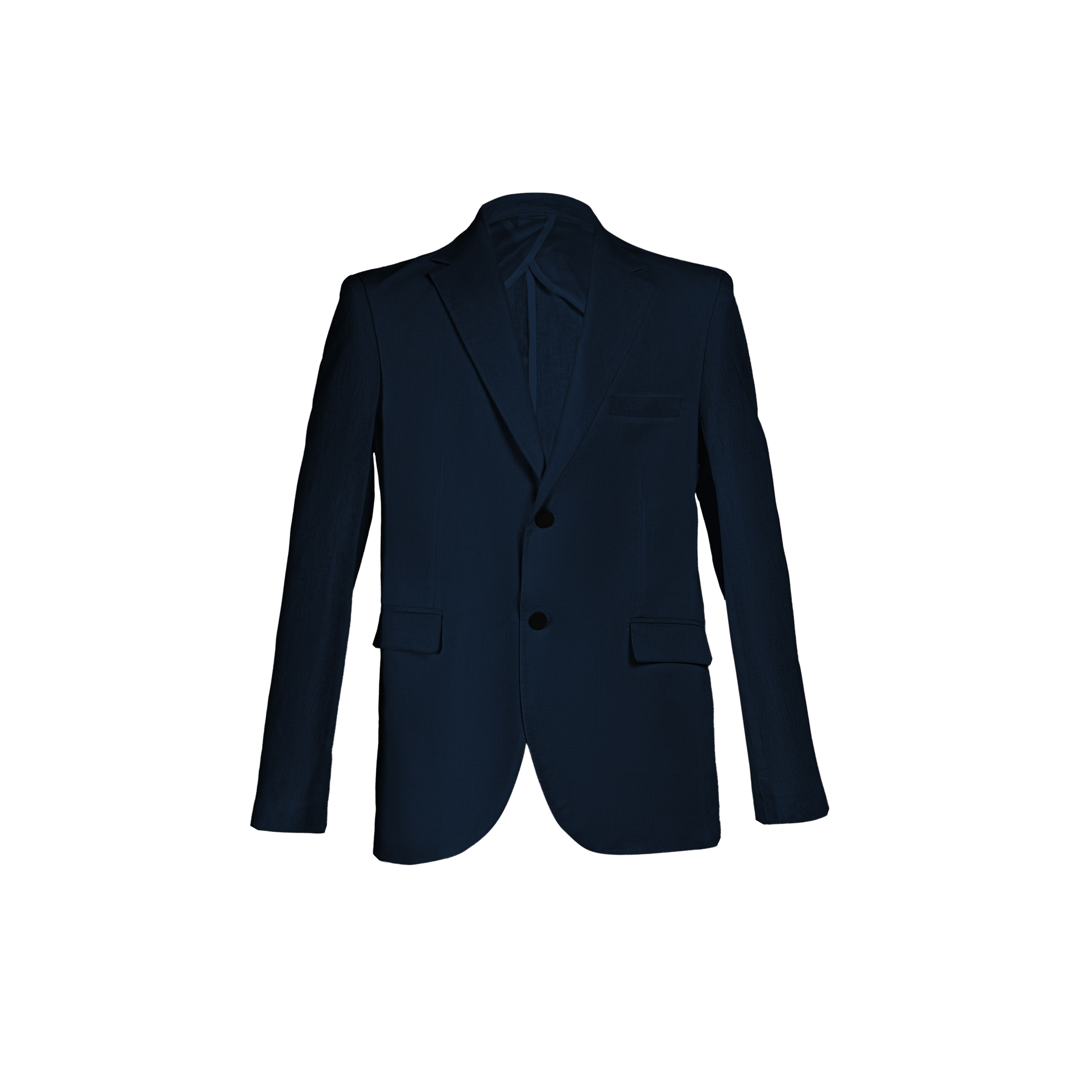 Navy Blue Linen Blazer — 1