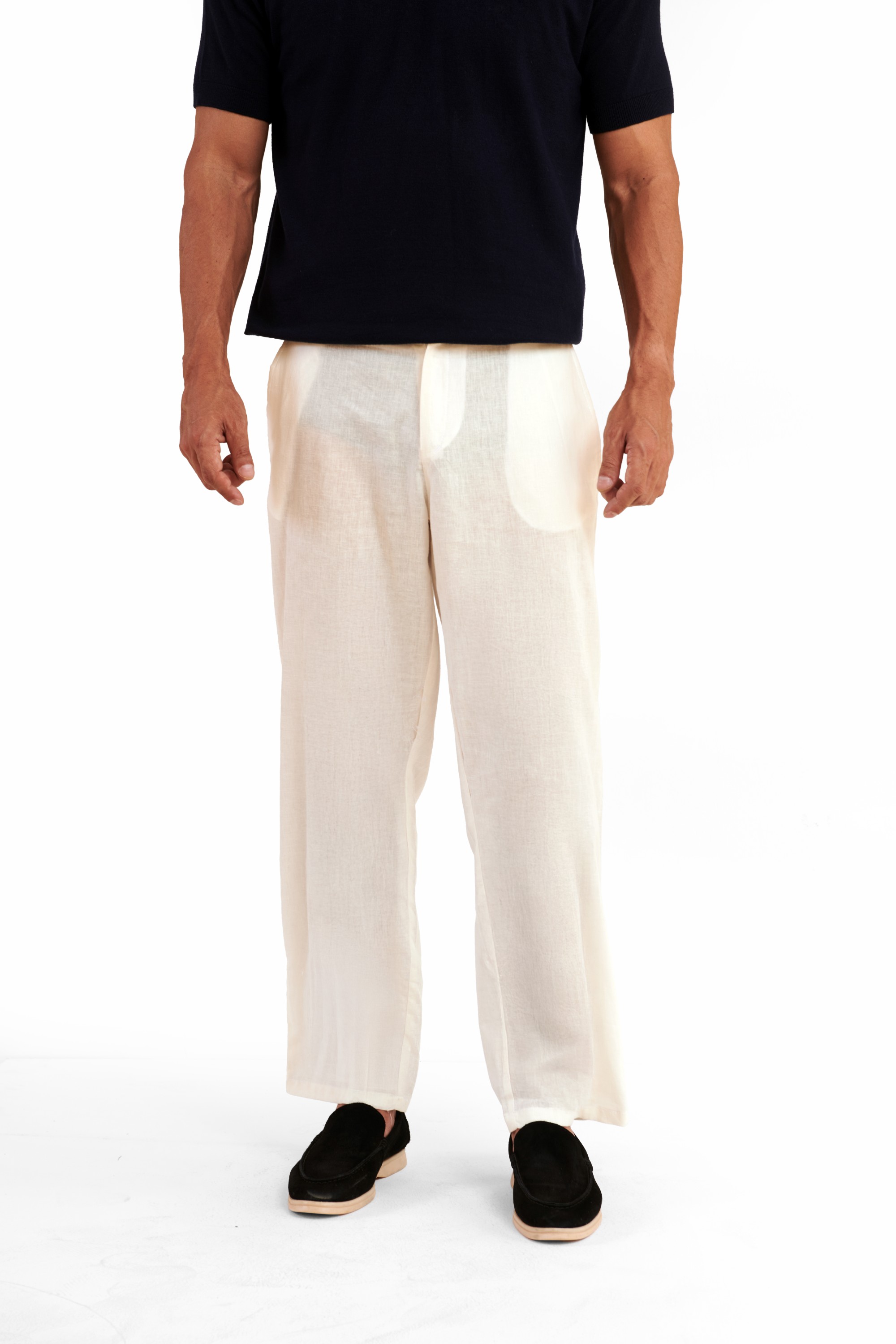 White Linen Pants — 3