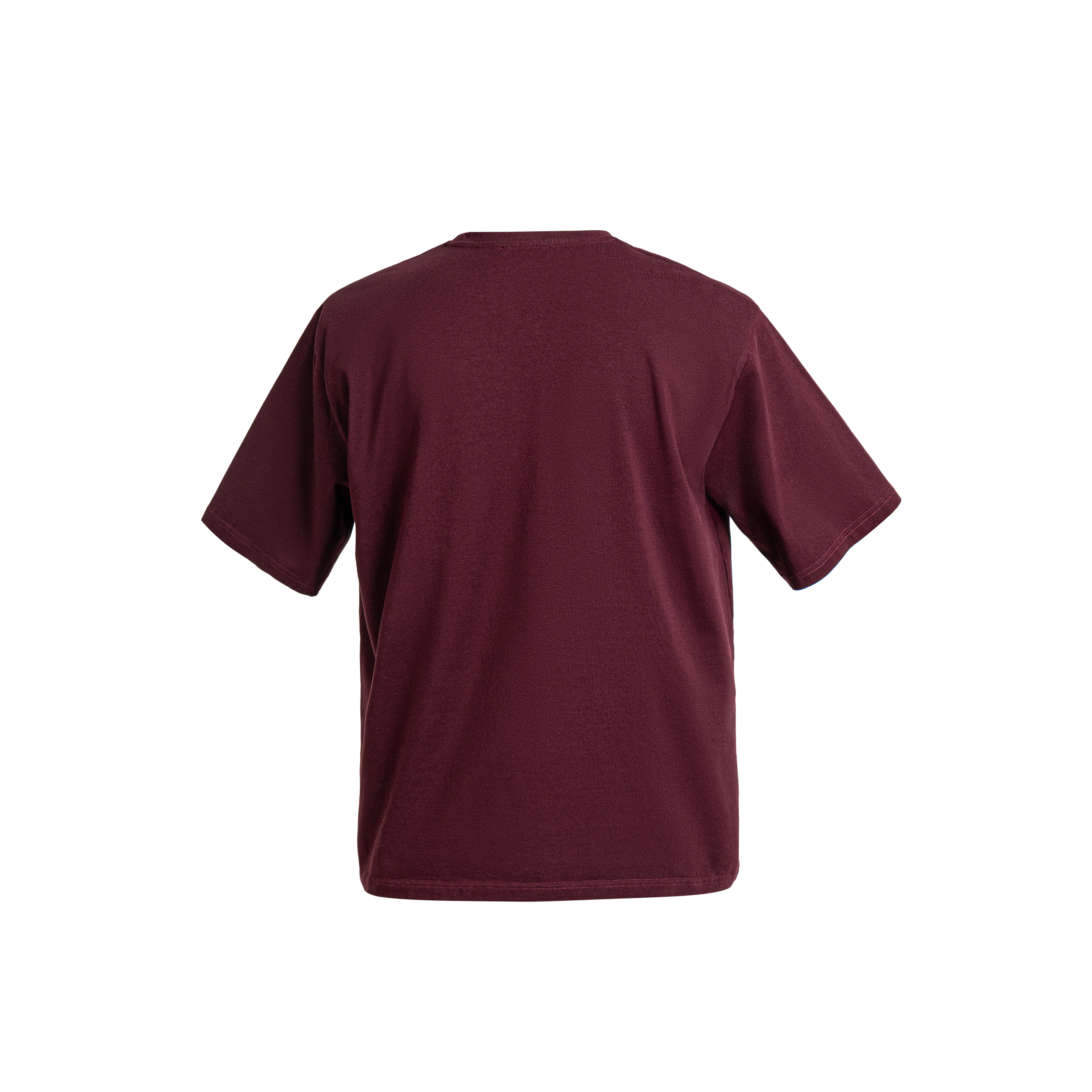 Burgundy Crewneck Tee — 2