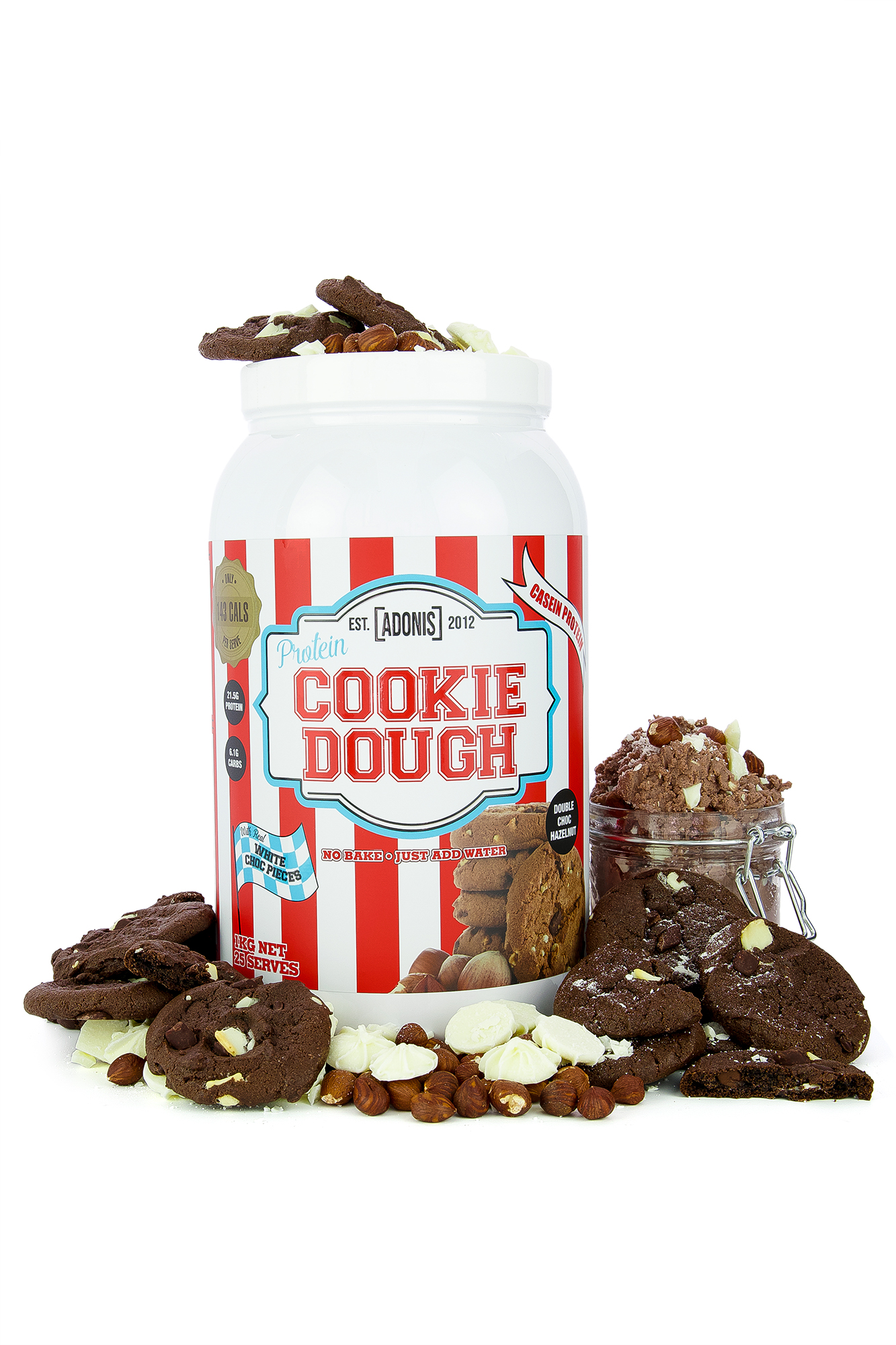 بروتين كوكي دو -دبل شوكلت وبندق - Double Choc Hazelnut 1KG