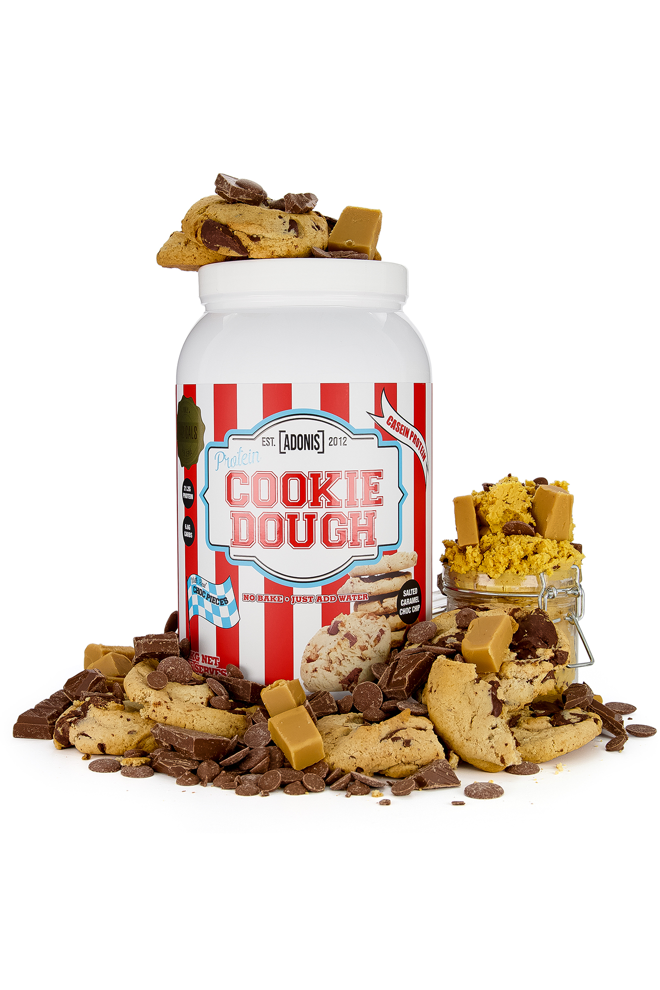 بروتين كوكي دو - كوكيز كارميل مملح - Salted Caramel Choc Chip 1KG