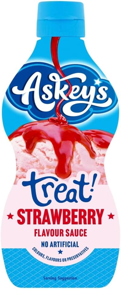 زجاجة صلصة فراولة علامة Askey's
