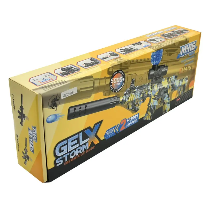 Long yellow box for small toy