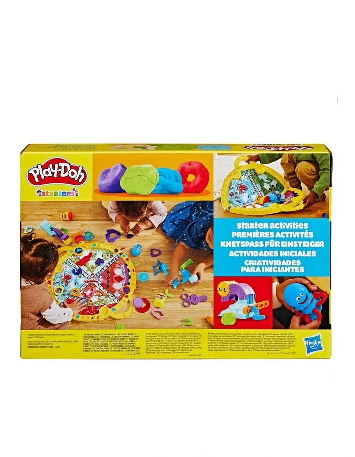 Components of colorful play dough set