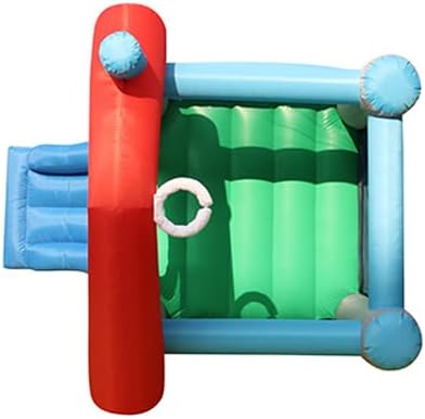Colorful inflatable plaything inside fun house