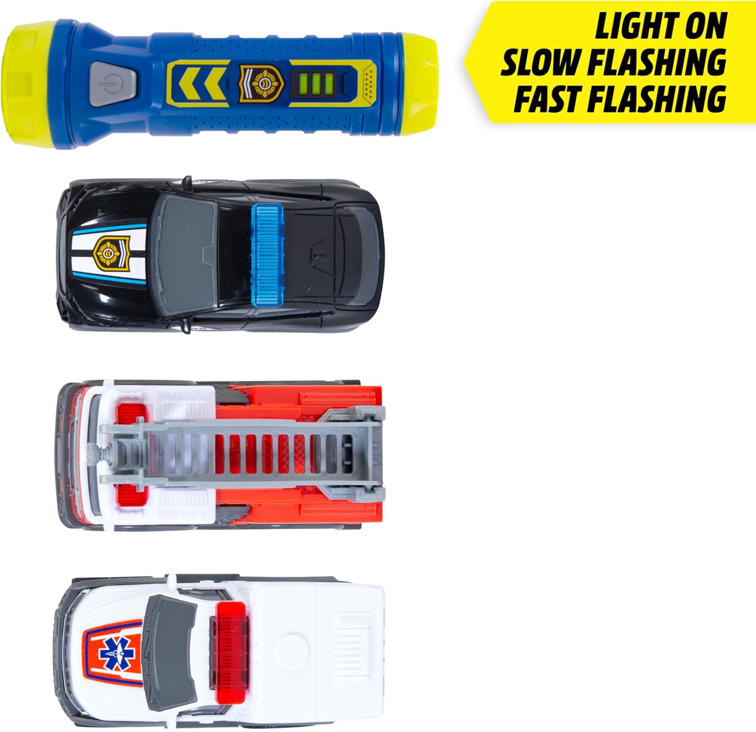 Flashlight with slow and fast flashing
