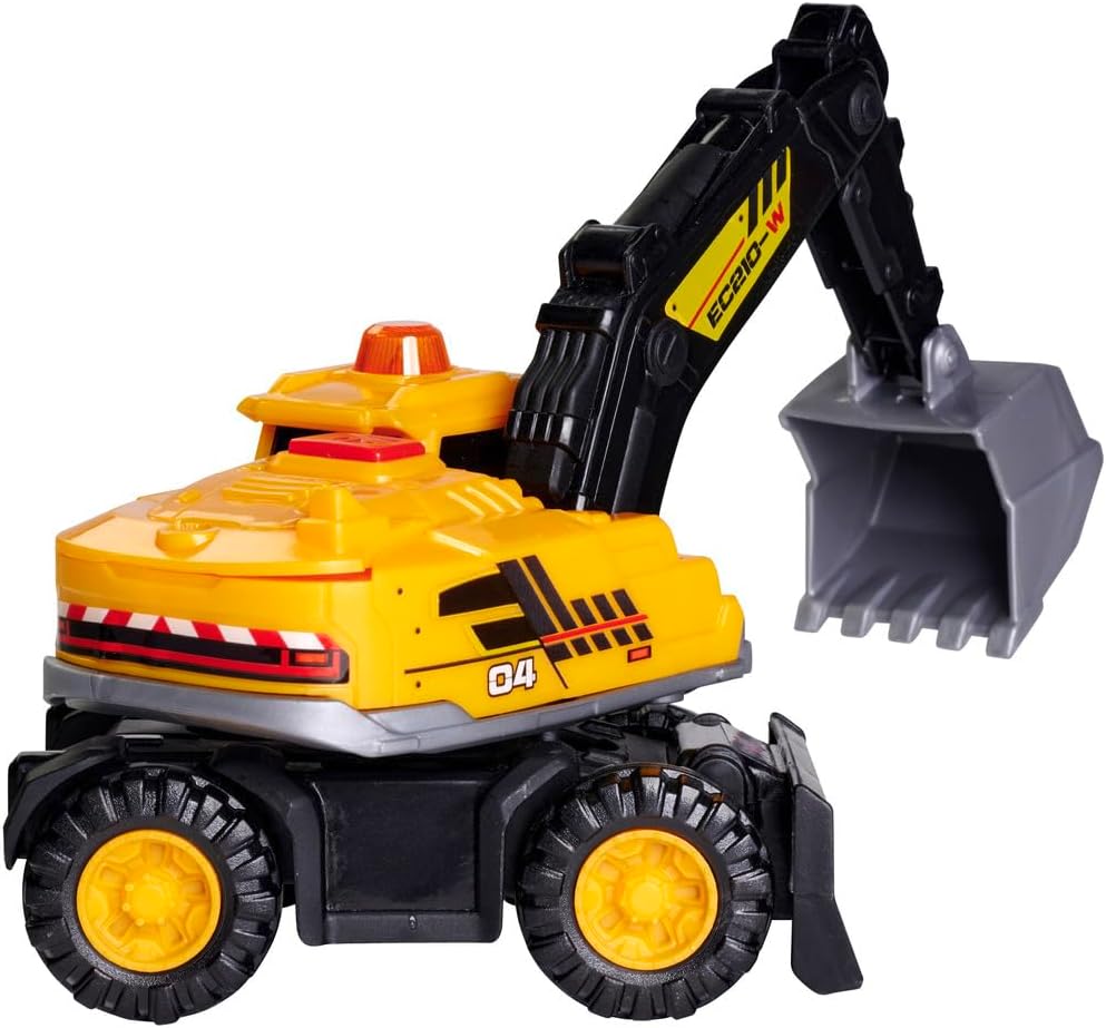 Large, detailed and distinctive toy excavator