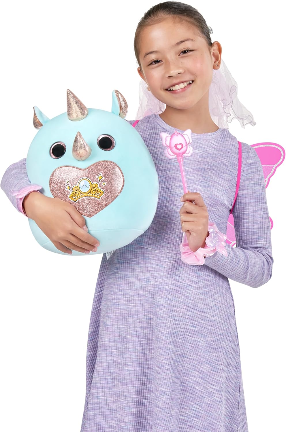 Unicorn plush toy and fantasy accessories