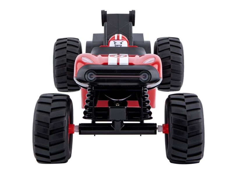 Remote control with large-wheeled sports car
