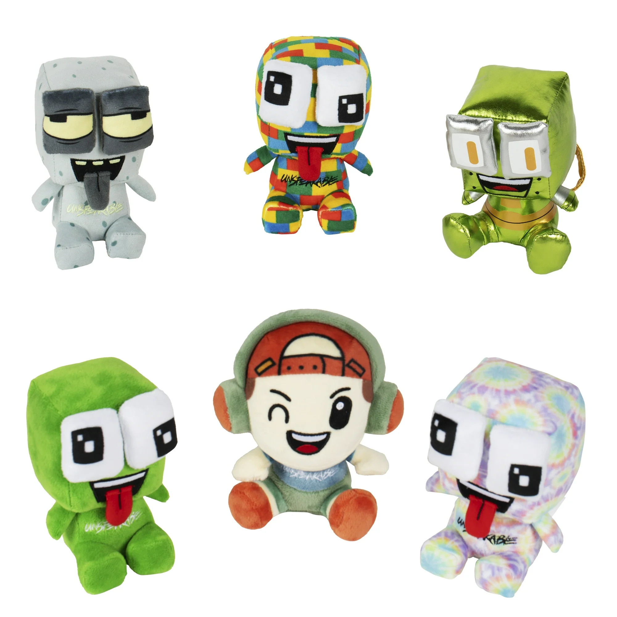 Colorful geometric plush toy