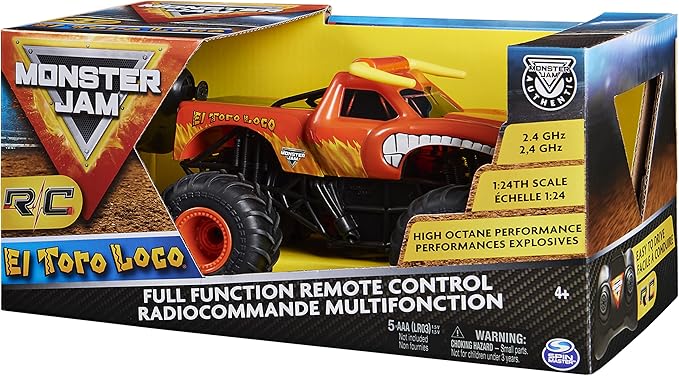 Box for awesome orange monster truck