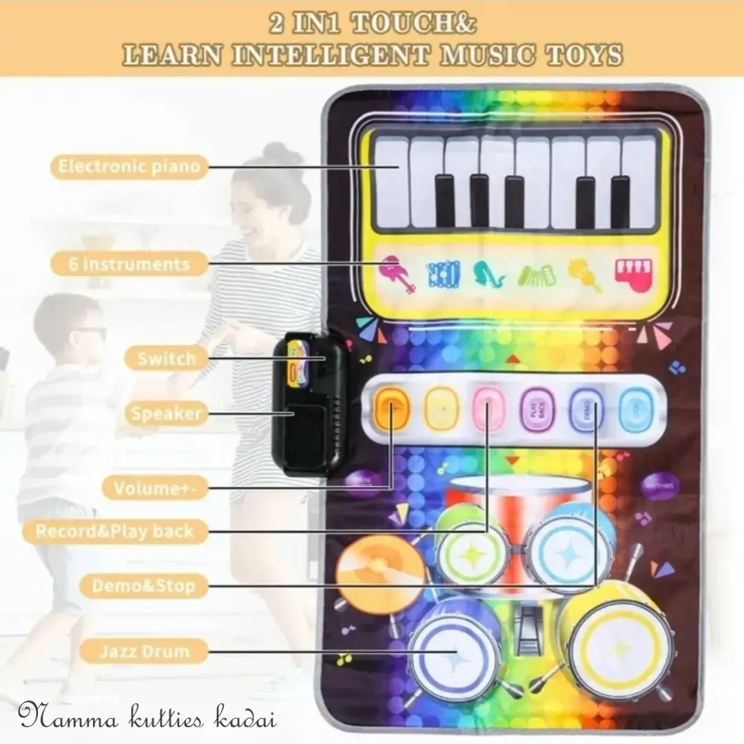 2 in 1 touch learn intelligent music toys