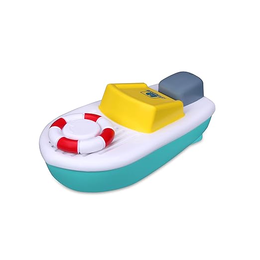 Toy boat with remote control, lights, and more