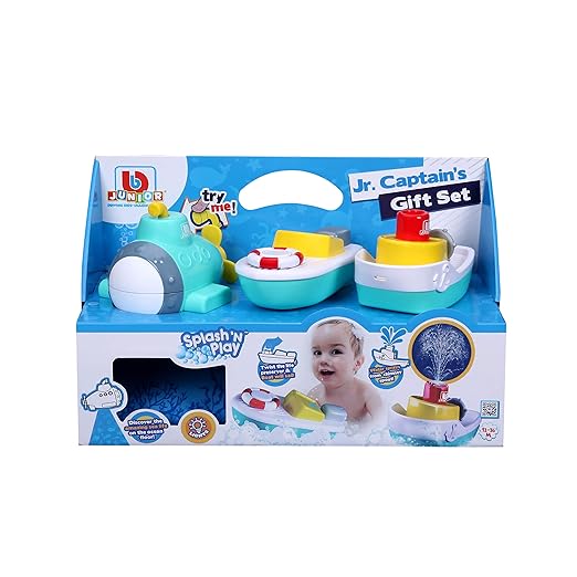 Toy gift set with boat and submarine designs