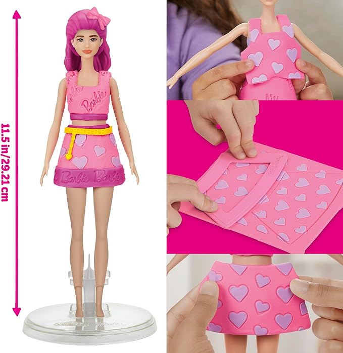 Barbie doll's face with hairstyle