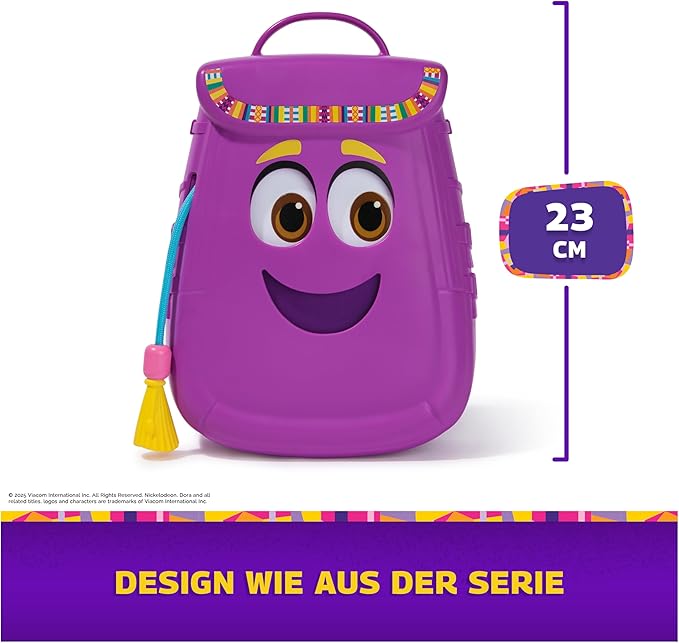 Girl using the adventure backpack