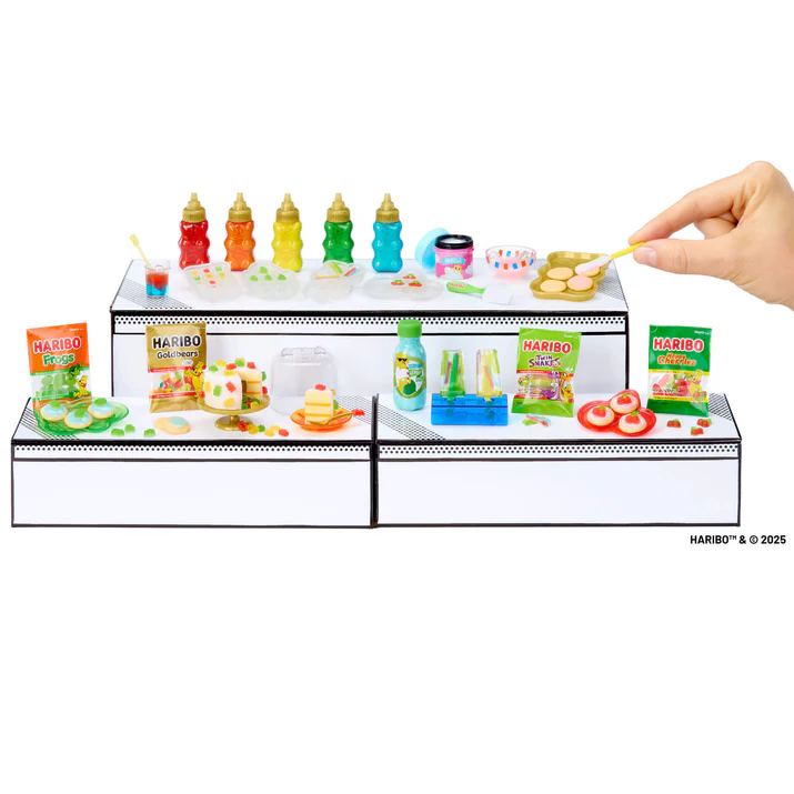 Assortment of Haribo candies and snacks