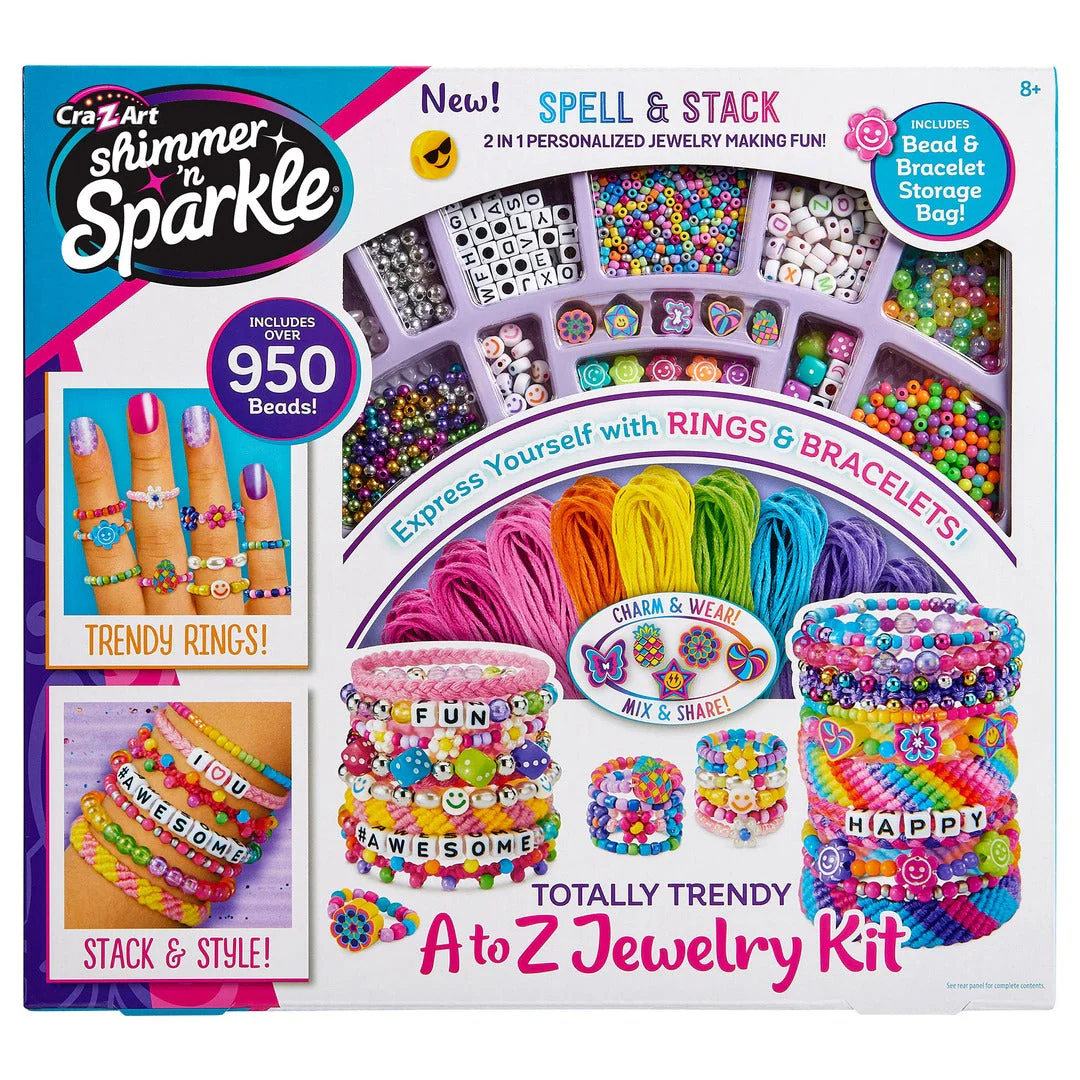 A to Z Jewelry Kit with trendy and colorful design