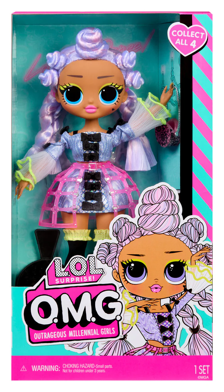 Cartoon doll in display packaging