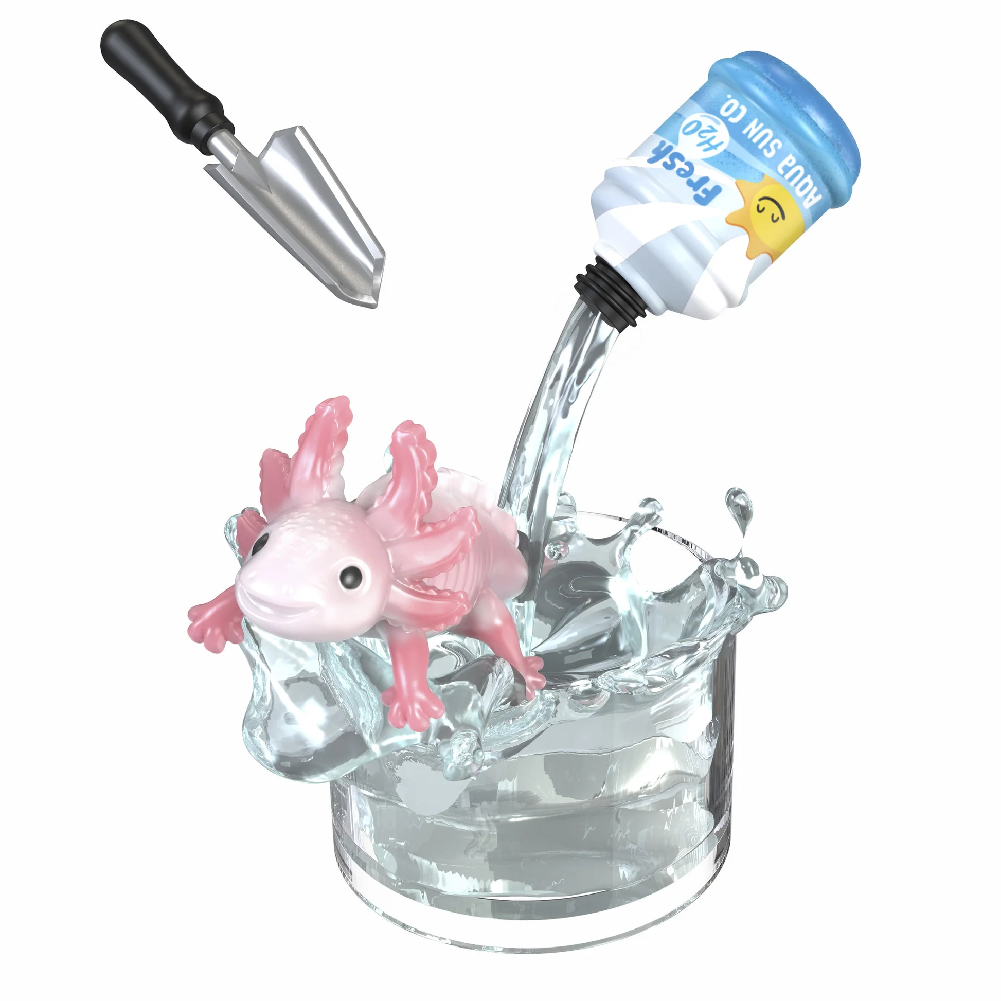 Glass container for small pet