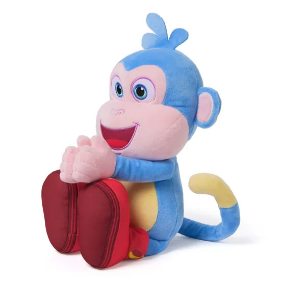 A cute smiling blue monkey