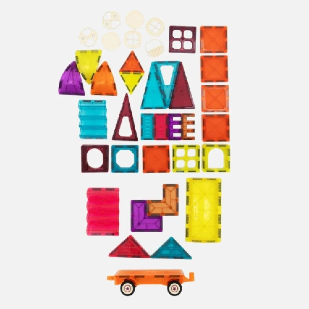 Assorted colorful building block pieces
