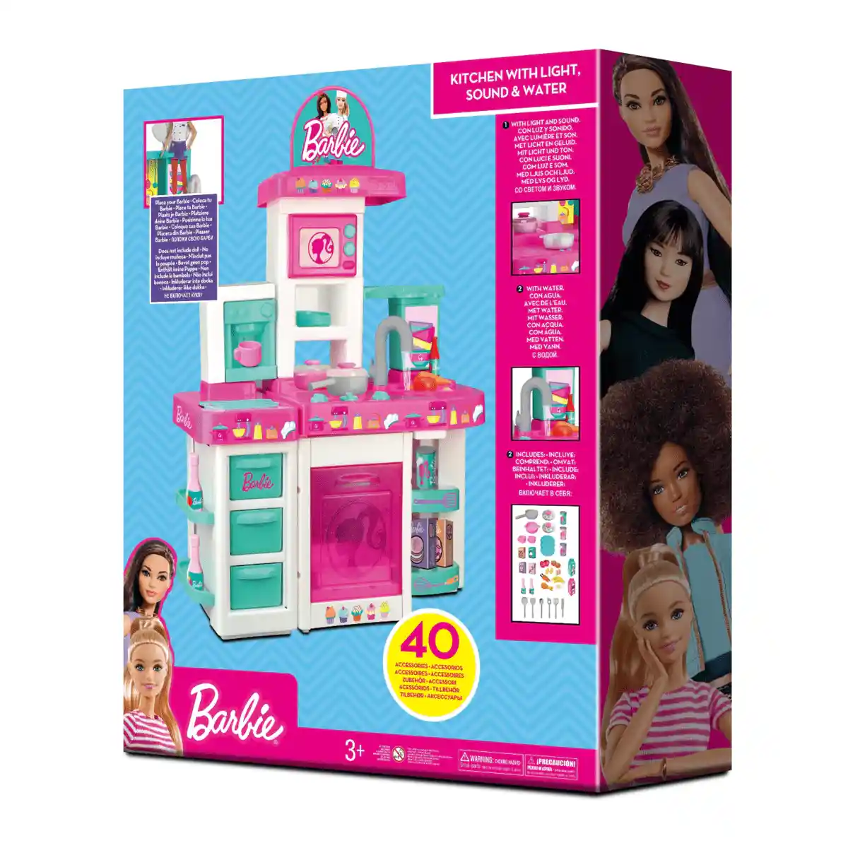 Barbie | Kitchen Play Set with Sound Effects