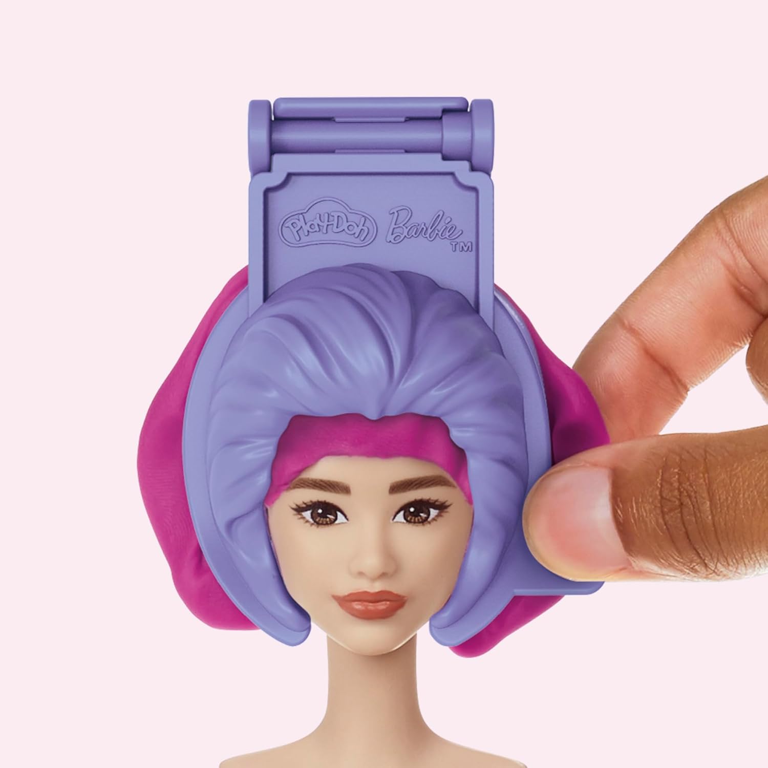 Interacting with Barbie doll and playing