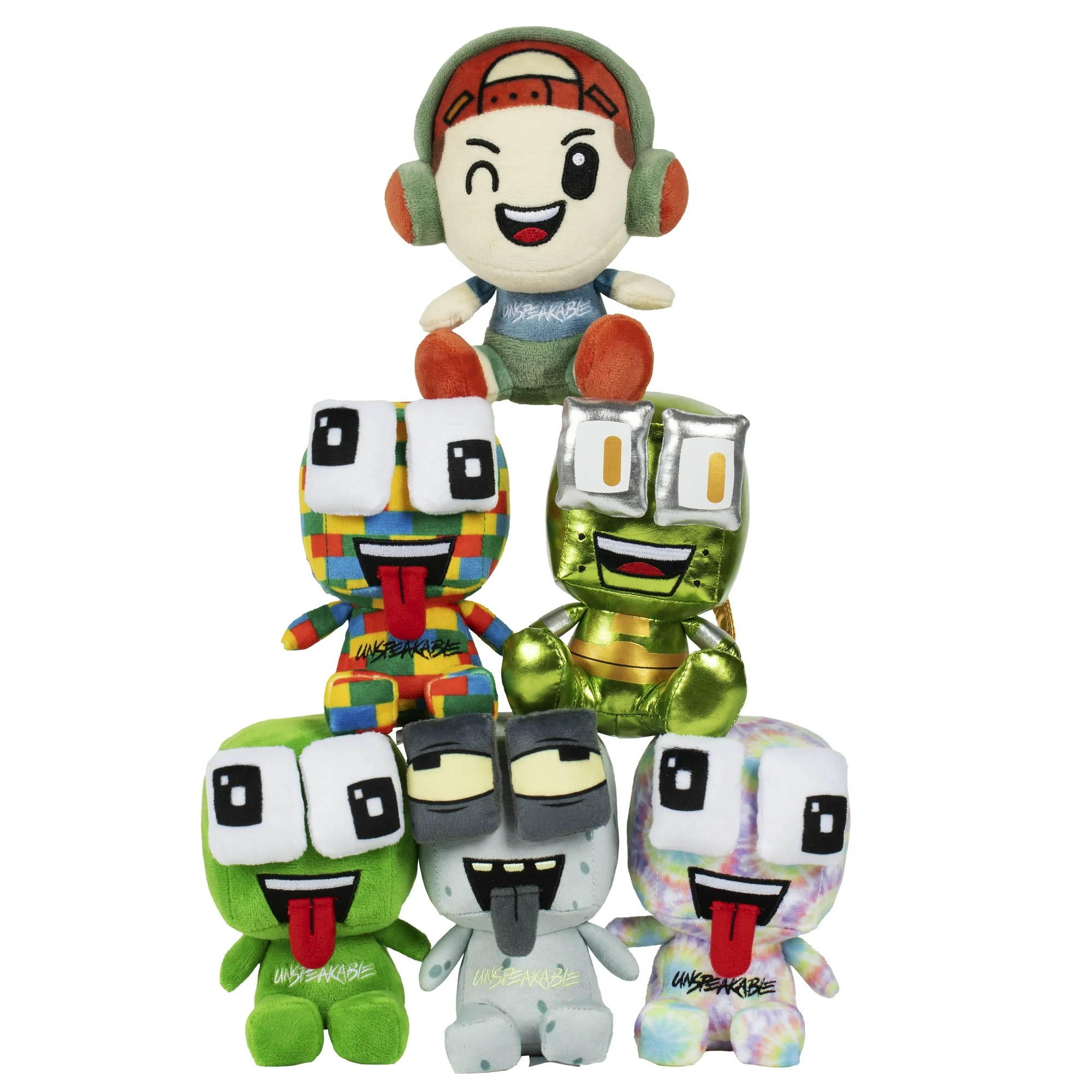 Colorful geometric plush toy
