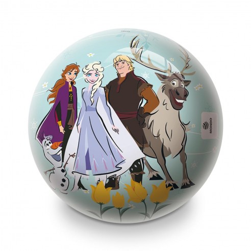 Elsa, Anna, and animals in a spherical image