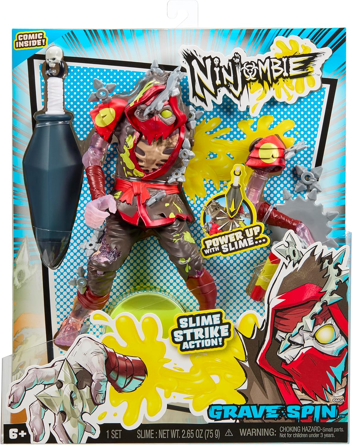 Grave of Slimes BLACK.Mサイズ Ninjombie Action Figure Grave Spin