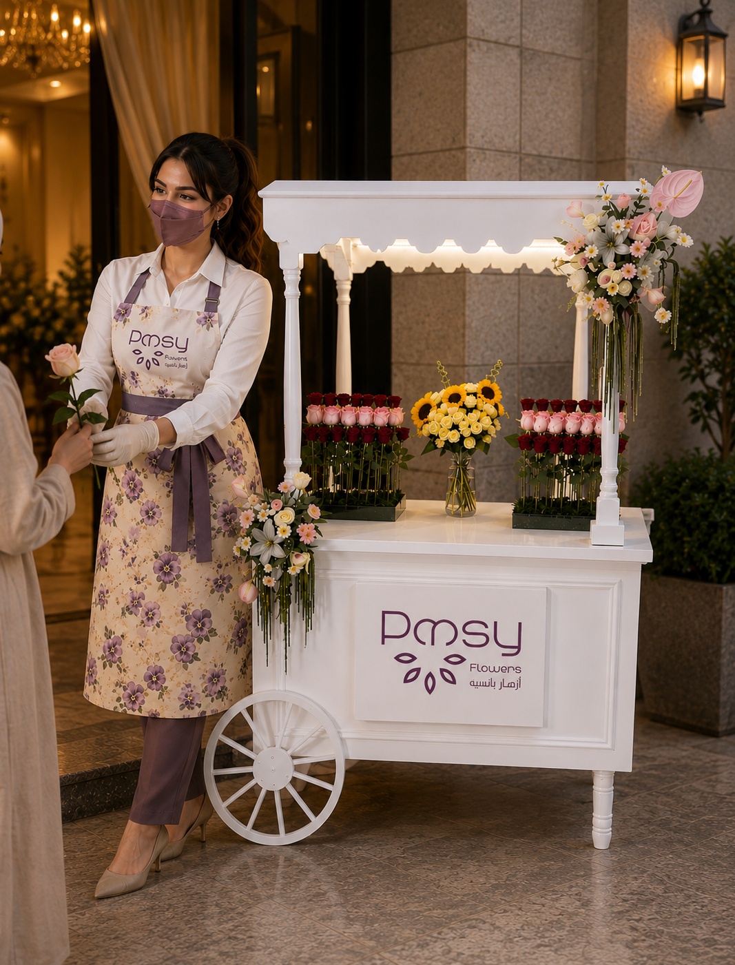 عربة الورد للمناسبات