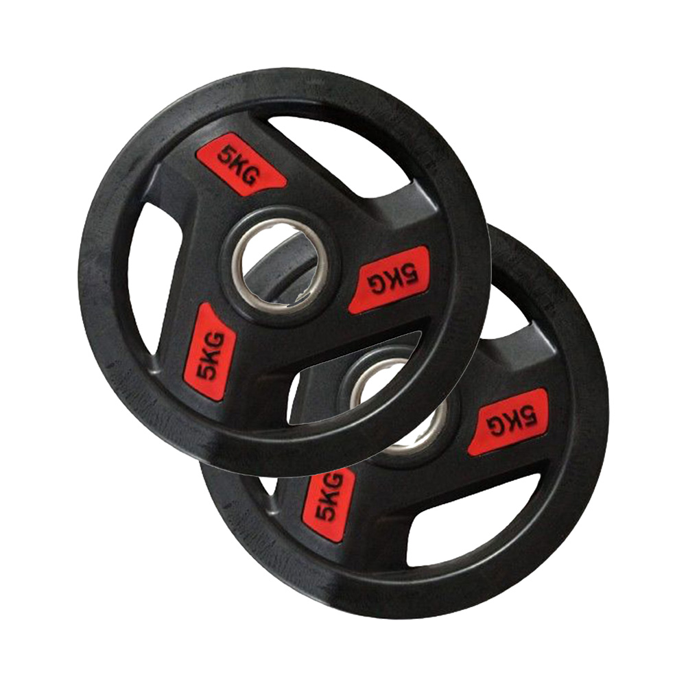 5KG Olympic Rubber-Coated Plates with Grip