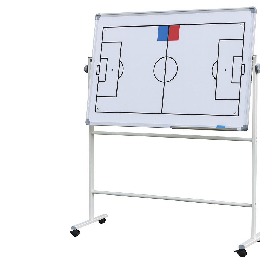 Large magnetic coaching board on wheeled stand 120×90cm