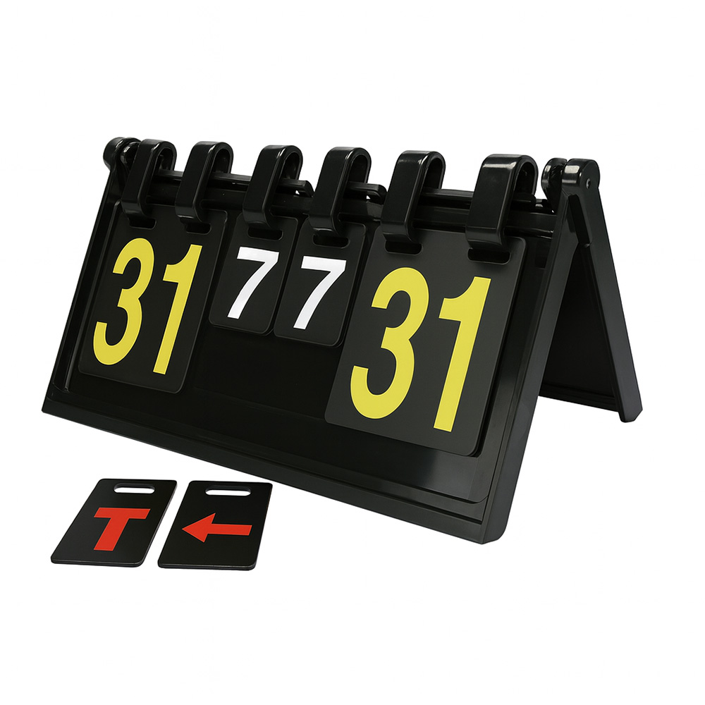 Black foldable sports flip scoreboard for matches HC001