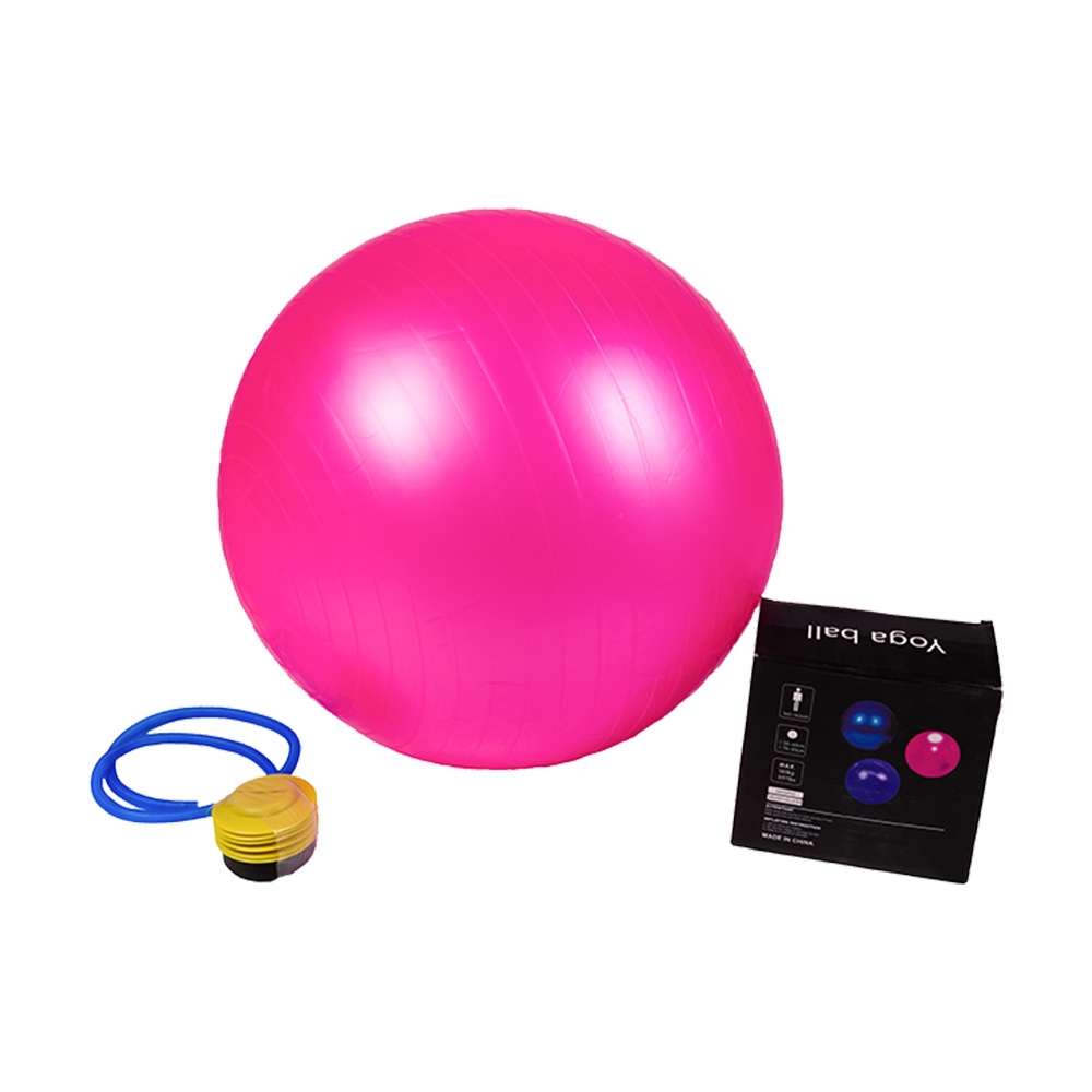Non-slip 75cm gym ball for versatile exercises