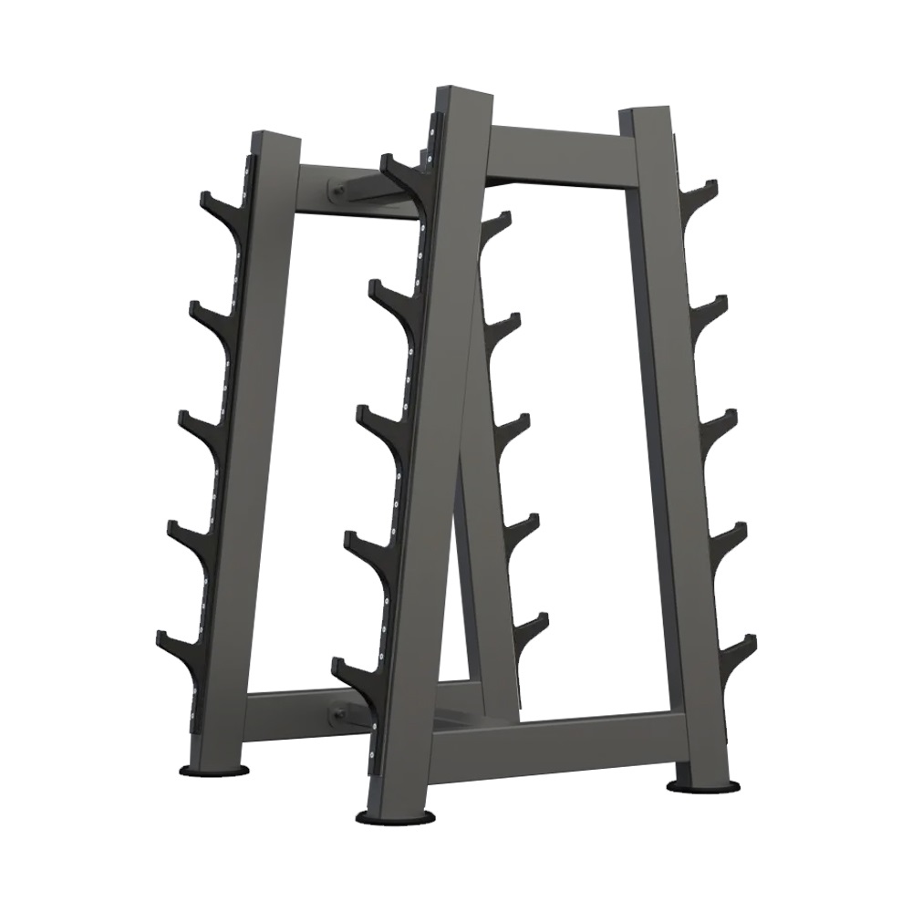 DHZ U3055 barbell rack for organized gym weight storage