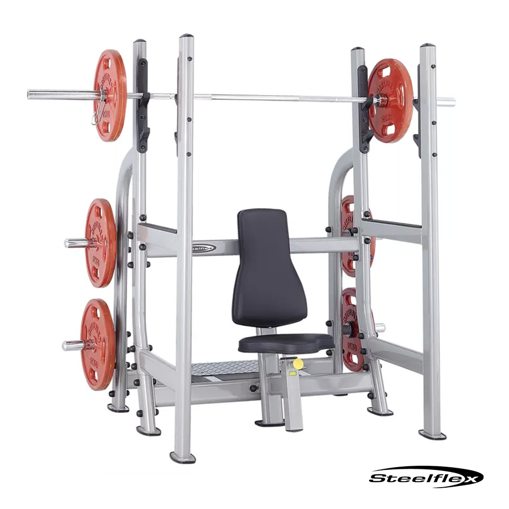 بنش عسكري أولمبي Steelflex NOMB لتدريب ضغط الكتف بالبار