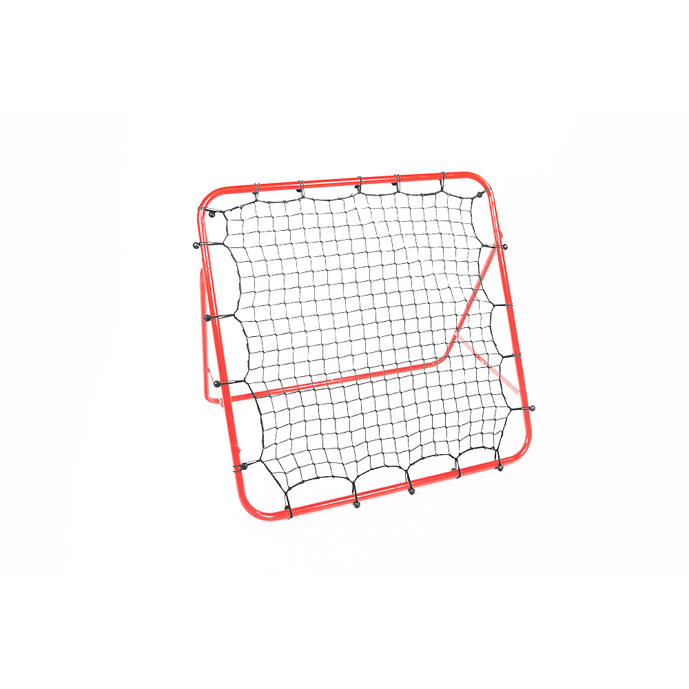 Adjustable training rebounder net with steel frame