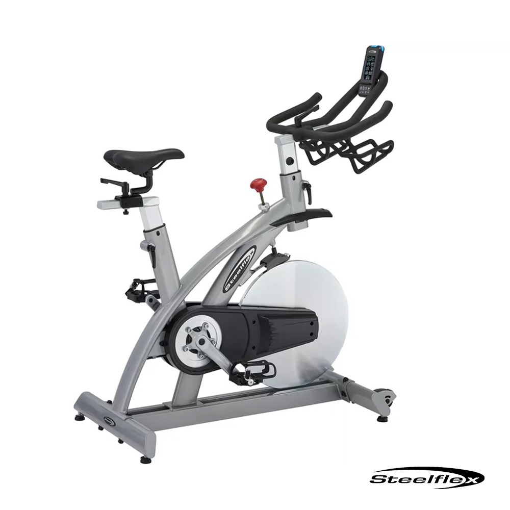 Steelflex CS2WA Commercial Spin Bike with Heavy Flywheel for Cardio & Muscle Strength